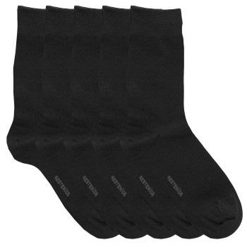 Resteröds Strømper 5P Bamboo Socks Svart Str 40/45 Herre