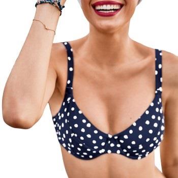 Rosa Faia Blue Dots Luna Bikini Bra Marine E 40 Dame