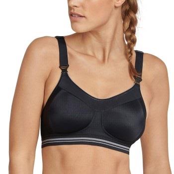 Schiesser BH Active Sport High Support Bra Svart C 85 Dame