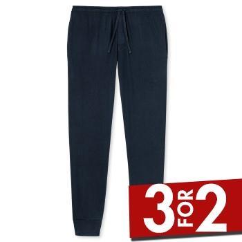 Schiesser Mix and Relax Lounge Pants With Cuffs Mørkblå bomull X-Large...