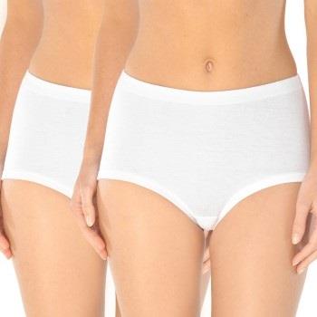 Schiesser Truser 2P Original Classics Fine Rib Waist Panties Hvit bomu...