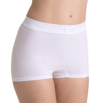 Sloggi Truser Double Comfort Shorts Hvit bomull 38 Dame