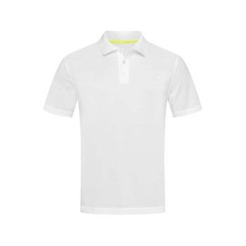 Stedman Active 140 Polo Hvit polyester Large Herre