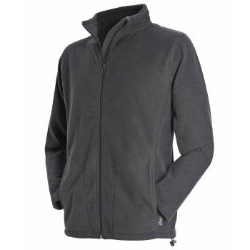 Stedman Active Fleece Jacket For Men Grå polyester XX-Large Herre