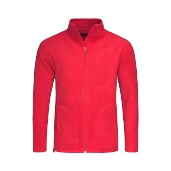 Stedman Active Fleece Jacket For Men Rød polyester Large Herre