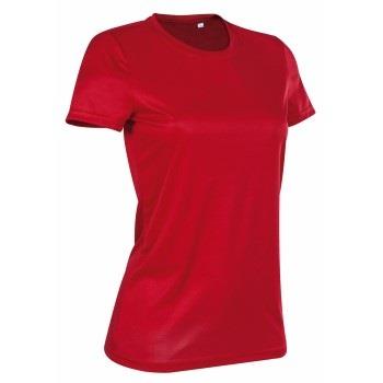 Stedman Active Sports-T For Women Rød polyester Medium Dame