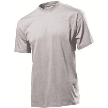Stedman Classic Men T-shirt Lysgrå bomull X-Large Herre