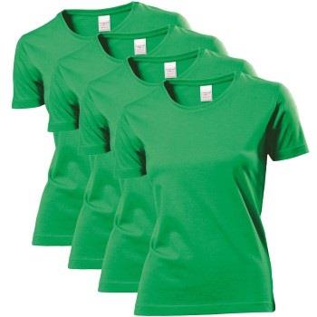 Stedman 4P Classic Women T-shirt Grønn bomull Small Dame