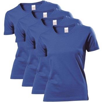 Stedman 4P Classic Women T-shirt Royalblå bomull Medium Dame