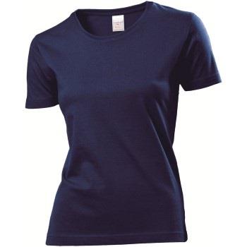 Stedman Classic Women T-shirt Marine bomull Small Dame