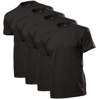 Stedman 4P Comfort Men T-shirt Svart bomull XX-Large Herre