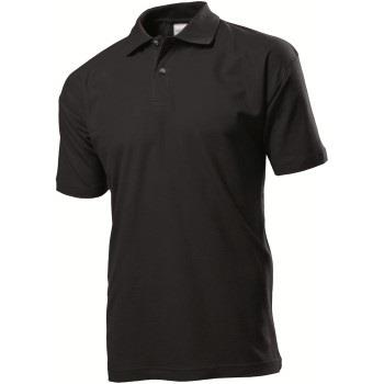 Stedman Polo Men Svart bomull X-Large Herre