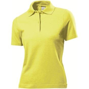 Stedman Polo Women Gul bomull Large Dame