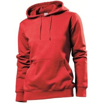 Stedman Sweatshirt Hooded Women Rød Medium Dame
