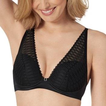 Triumph BH Aura Spotlight Plunge Bra Svart A 70 Dame