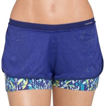 Triumph Triaction The Fit-ster Short 01 Blå Mønster Small Dame