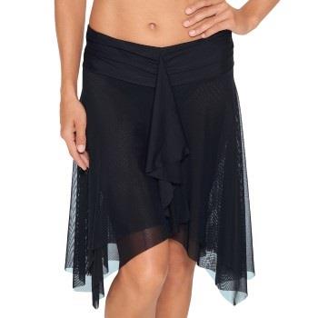Wiki Basic Beach Skirt Svart polyester X-Large Dame