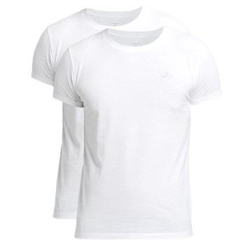 Gant 2P Basic Crew Neck T-Shirt Hvit bomull X-Large Herre