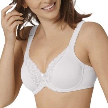 Triumph BH Modern Lace Cotton Underwire Bra Hvit C 80 Dame