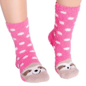PJ Salvage Strømper Animal Fun Socks Rosa Mønster polyester One Size