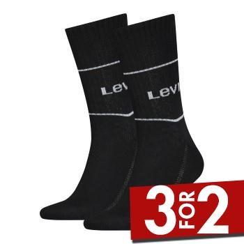 Levis Strømper 2P Organic Cotton Sock Svart Str 39/42
