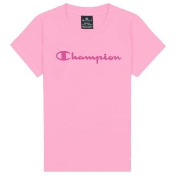 Champion Classics Crewneck T-shirt For Girls Rosa bomull 110-116