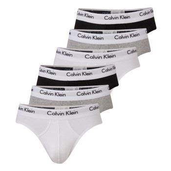 Calvin Klein 6P Cotton Stretch Hip Brief Mixed bomull Medium Herre