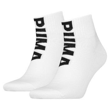 Puma Strømper 2P Men Logo Quarter Socks Hvit Str 43/46 Herre