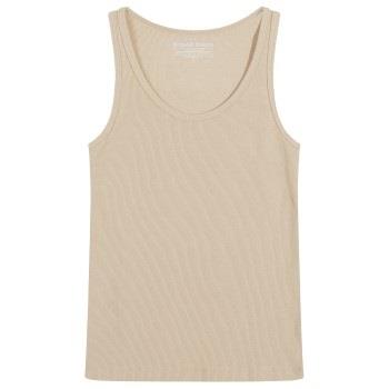 Bread and Boxers Women Ribbed Tank Top Beige bomull Small Dame