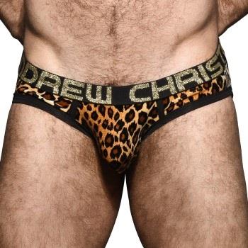 Andrew Christian Almost Naked Plush Leopard Brief Leopard polyester La...