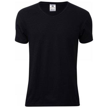 Dovre Organic Cotton V-Neck T-shirt Svart økologisk bomull XX-Large He...