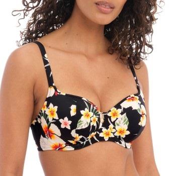 Freya Havana Sunrise UW Bikini Top Svart mønstret nylon F 75 Dame