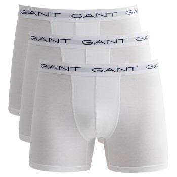 Gant 3P Cotton Stretch Boxer Hvit bomull X-Large Herre