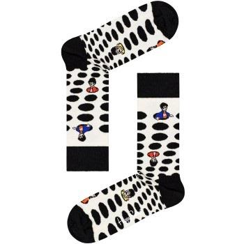 Happy socks Strømper Beatles Dots Sock Hvit bomull Str 36/40