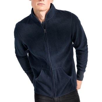 Bread and Boxers Fleece Jacket Marine polyester Small Herre