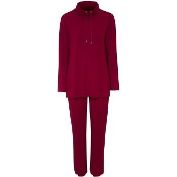 Damella Bamboo Frenchterry Suit Rød Bambus Small Dame