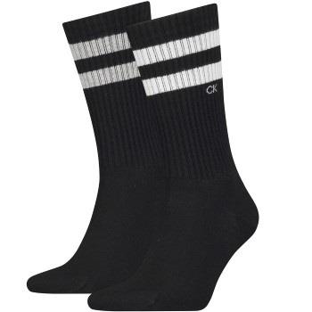 Calvin Klein Strømper 2P Stripe Socks Svart Str 39/42 Herre