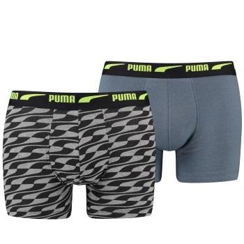 Puma 2P Men Formstrip Boxer Blå bomull Large Herre