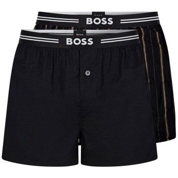 BOSS 2P EW Boxer Shorts Svart polyester XX-Large Herre