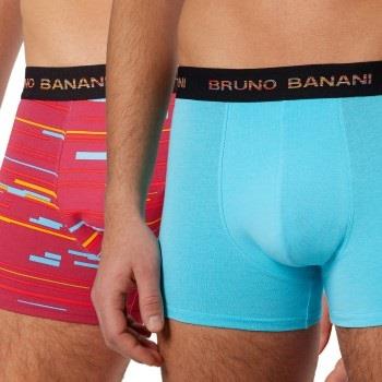 Bruno Banani 2P Connect Boxer Rød/Blå  bomull Large Herre