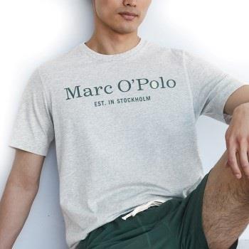 Marc O Polo Organic Cotton Basic SS Pyjama Mørkgrørnn  økologisk bomul...
