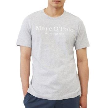 Marc O Polo Organic Cotton Basic SS Pyjama Grå/Blå økologisk bomull La...