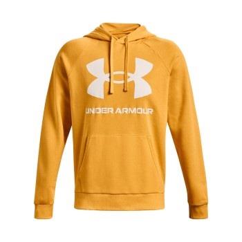 Under Armour Rival Fleece Big Logo Hoodie Oransje/Hvit Large Herre