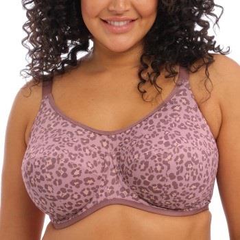 Elomi BH Energise Underwire Sport Support Bra Rosa Mønster F 80 Dame