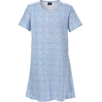 Trofe Croco Big T-Shirt Dress Blå Mønster bomull Small Dame