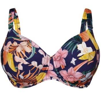 Rosa Faia Tropical Sunset Bikini Top Blå m blomster F 44 Dame