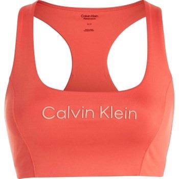Calvin Klein BH Sport Medium Support Sports Bra Korall Medium Dame