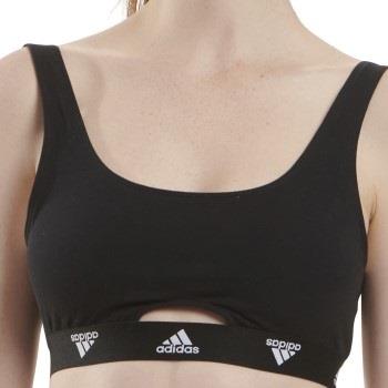 adidas BH Scoop Bralette Svart bomull X-Large Dame