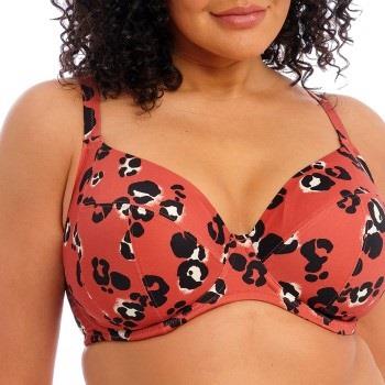 Elomi Kotiya Underwire Plunge Bikini Top Oransje/Svart I 85 Dame