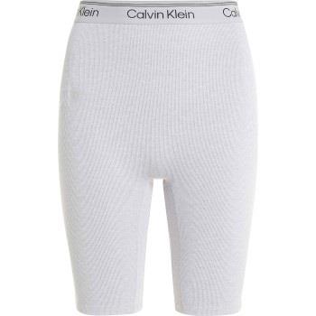 Calvin Klein Sport Ribbed Knit Shorts Lysgrå polyester Large Dame